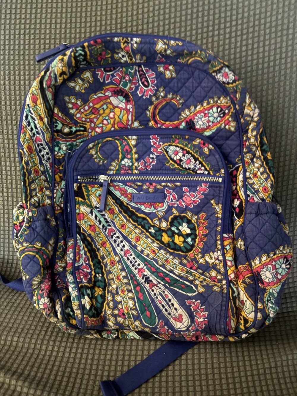 Vera Bradley Gorgeous Blue Paisley Backpack